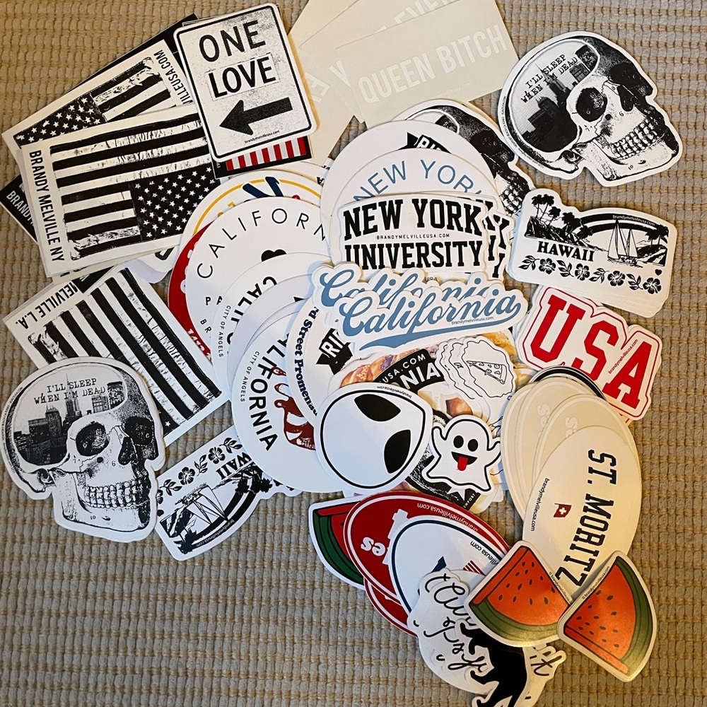 Brandy Melville collectors sticker bundle